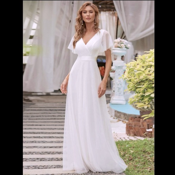 Elegant White Dress - Picture 7 of 15